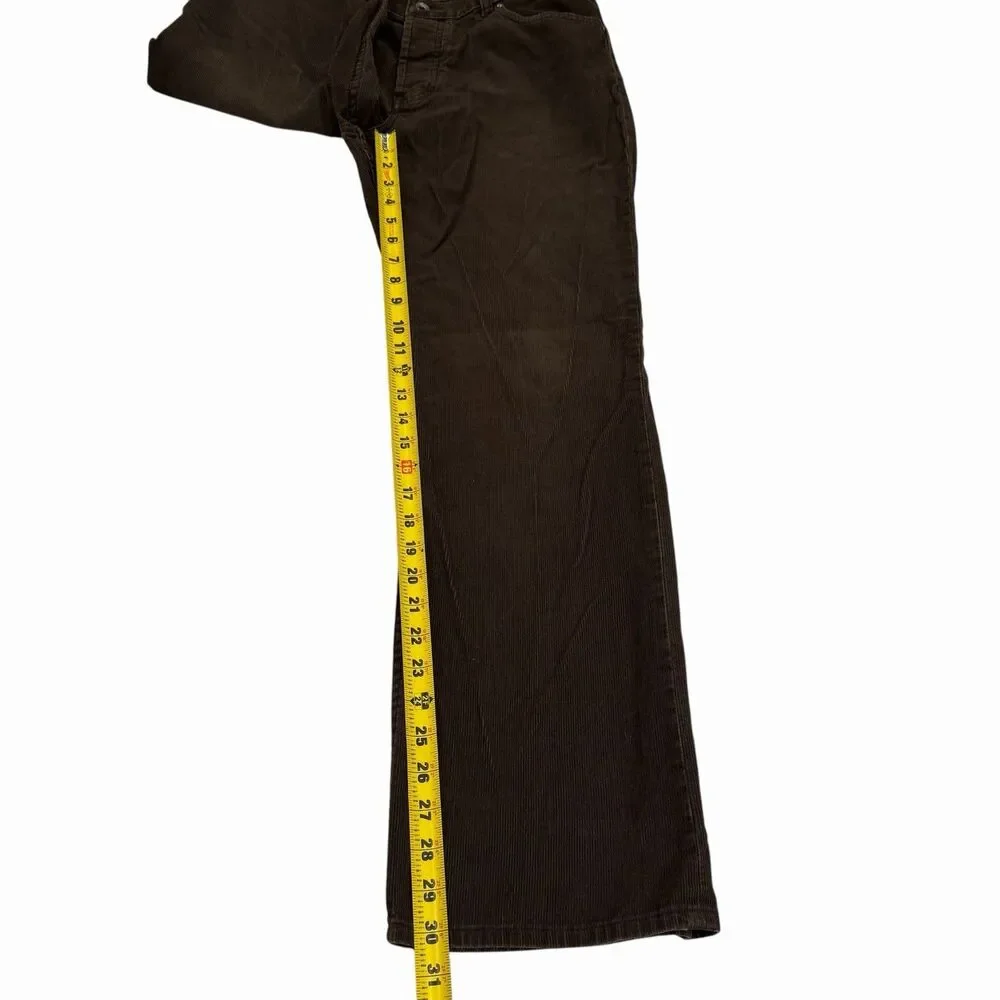 Banana Republic Pants Corduroy Mens Olive Green Straight 35/32 Button‎ Fly